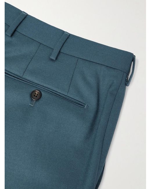 Slowear Blue Slim-Fit Wool And Cashmere-Blend Twill Suit Trousers for men