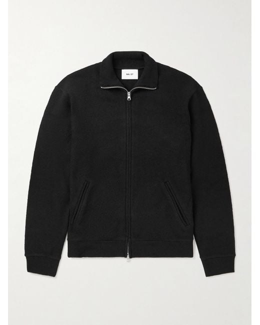 6398 Merino Wool-Felt Jacket di NN07 in Black da Uomo