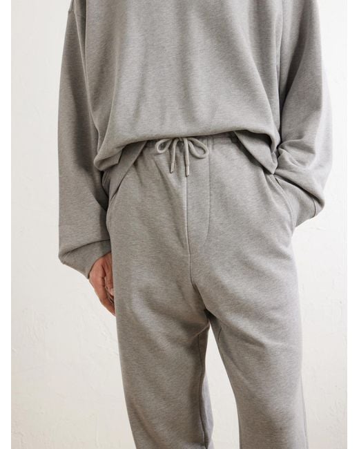Dries Van Noten Gray Hamer Straight-Leg Cotton-Jersey Sweatpants for men