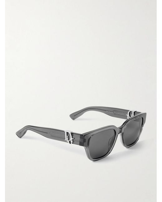Dior Gray Dior Oblique S1i Square Acetate Sunglasses for men