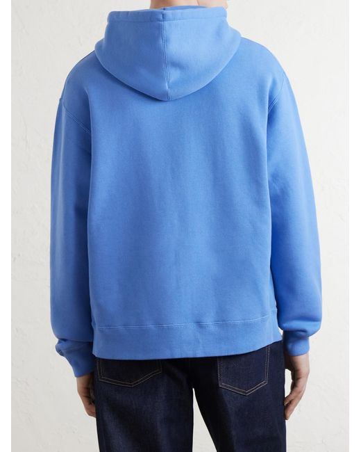 J.W. Anderson Blue Cotton-Jersey Zip-Up Hoodie for men