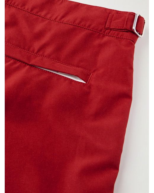 Loro Piana Red Schooner Straight-Leg Mid-Length Swim Shorts for men