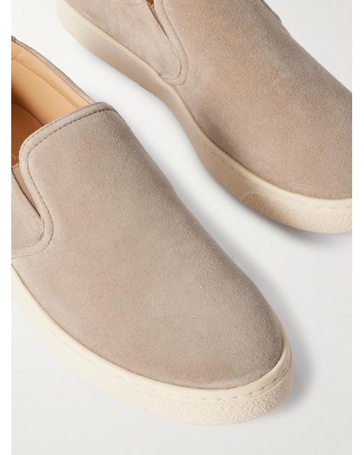Sneakers Slip-On di Brunello Cucinelli in Gray da Uomo