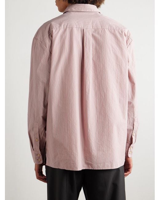 A Kind Of Guise Pink Gusto Striped Cotton-poplin Shirt for men