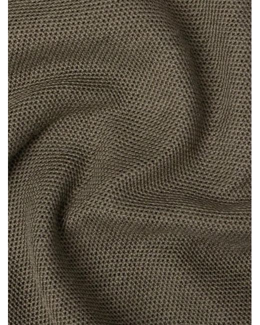 Tom Ford Green Honeycomb-knit Silk-blend Polo Shirt for men