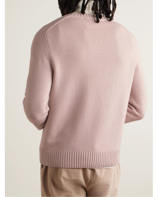 Pullover in cashmere Daniel di Gabriela Hearst in Pink da Uomo