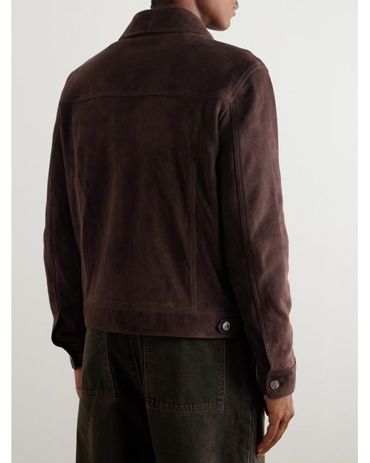 Mr P. Brown Suede Jacket for men