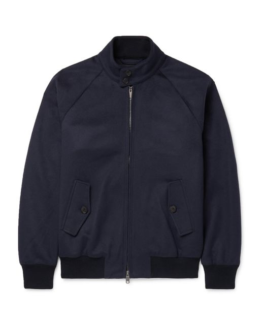 Baracuta G9 Slim-fit Virgin Wool And Cashmere-blend Harrington Jacket ...