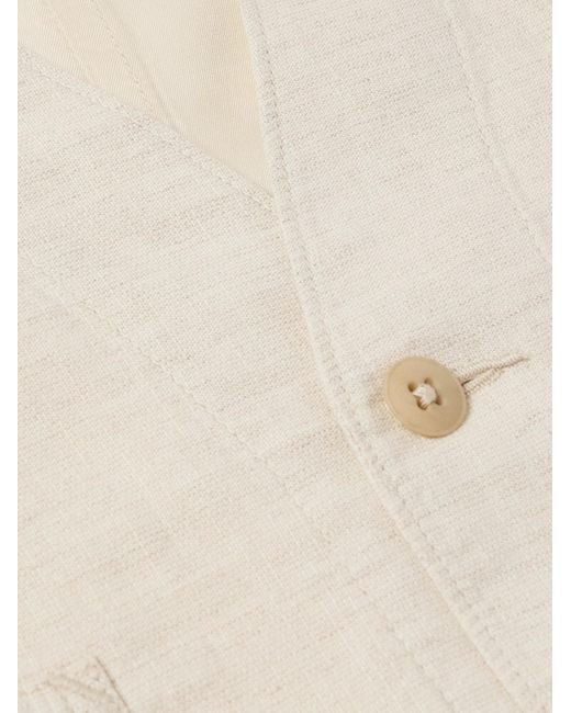 RRL Natural Cotton And Linen-blend Canvas Waistcoat for men