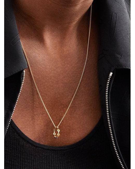 Hoorsenbuhs Black Dame Tri-Link 18-Karat Pendant for men