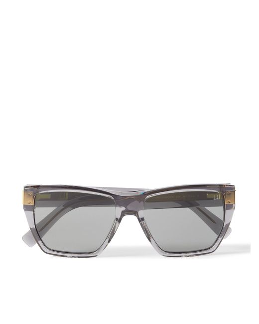 Dunhill Gray D-frame Acetate Sunglasses for men