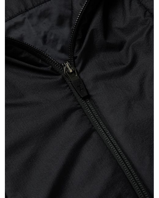 Laminar Black Padded Micro-Ripstop Hooded Jacket for men