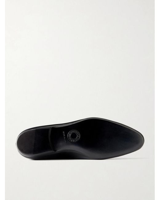 Dries Van Noten Black Leather Derby Shoes for men