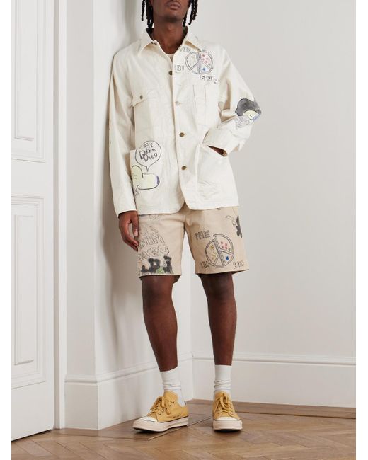 Kapital Natural Cactus Beer Printed Cotton-Twill Jacket for men