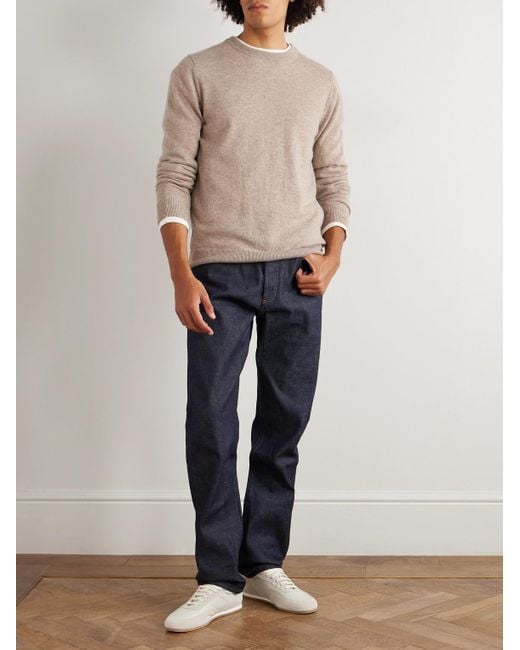 Pullover di Sunspel in Natural da Uomo