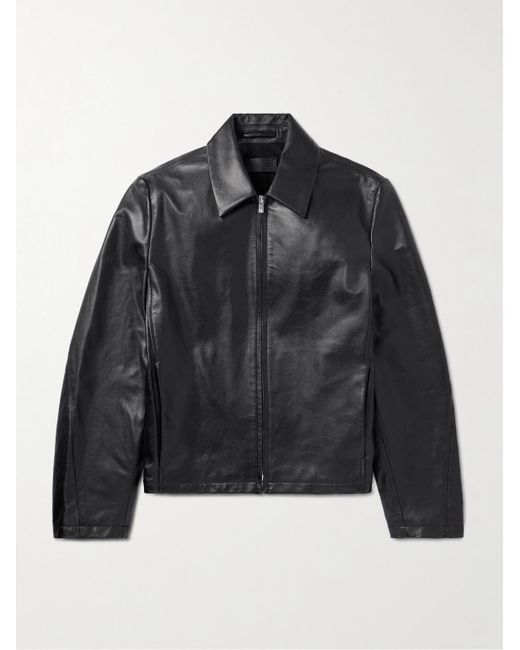 Giacca in pelle 6.0 Right di Post Archive Faction PAF in Black da Uomo