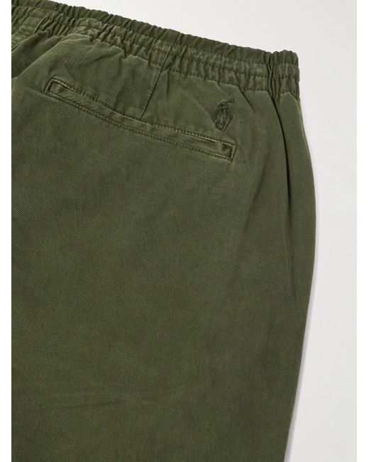 Polo Ralph Lauren Green Prepster Tapered Cotton-blend Twill Drawstring Trousers for men