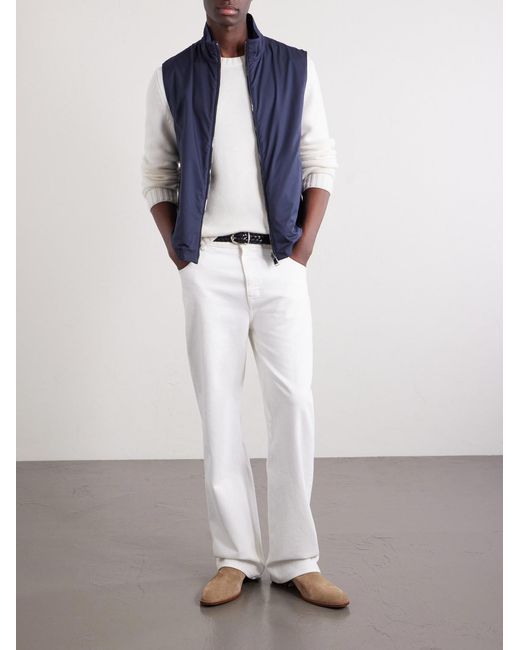 Canali Blue Shell Gilet for men