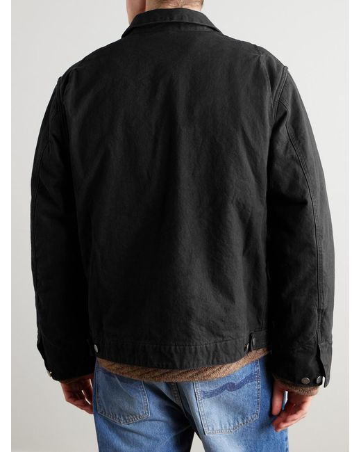 Nudie Jeans Black Blake Cotton-Canvas Jacket for men