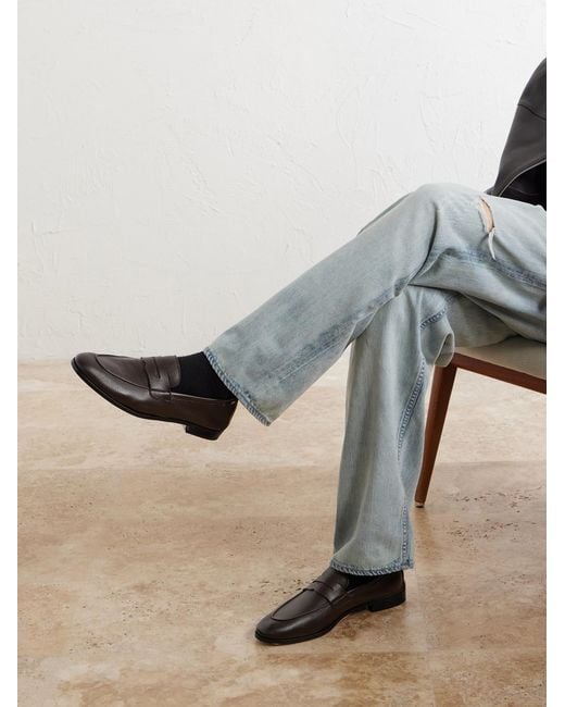 Paul Smith Brown Murano Full-grain Leather Loafers for men