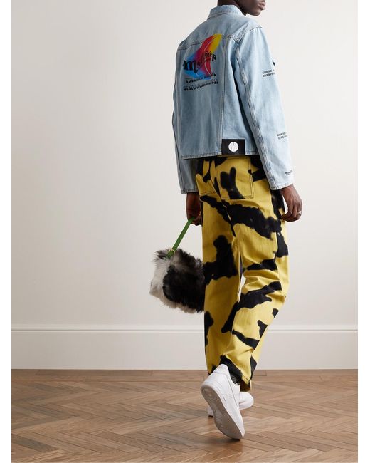 Msftsrep Blue Logo-Print Denim Jacket for men