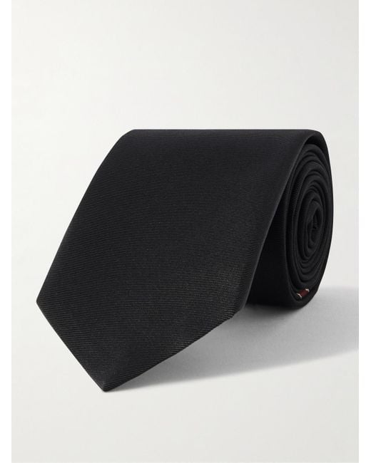 Gucci Under The Knot Krawatte aus Seiden-Twill mit Jacquard-Logomuster in Black für Herren