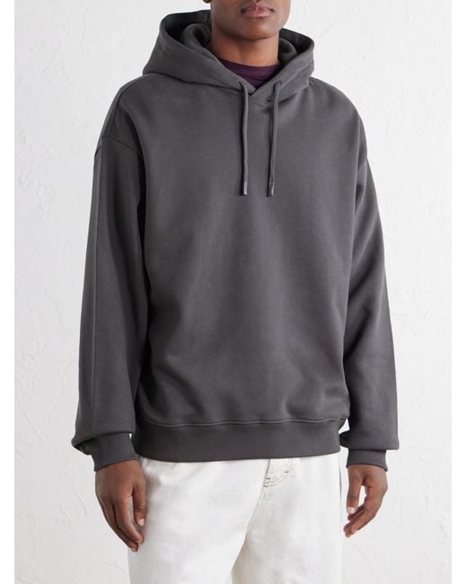 NN07 Gray David 3014 Organic Cotton-Jersey Hoodie for men