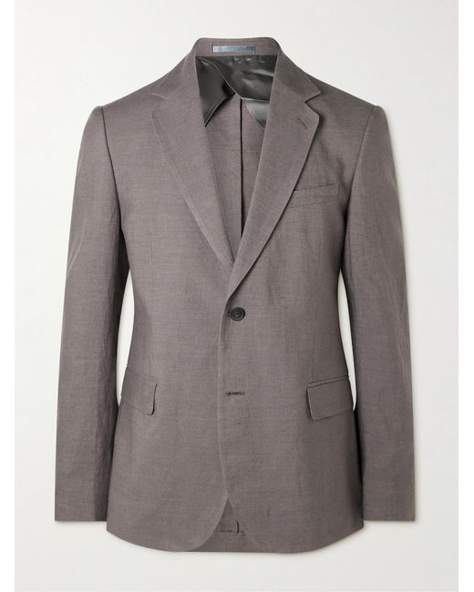Mr P. Gray Regular-Fit Linen Suit Jacket for men