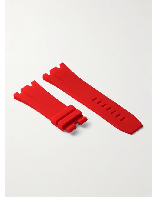 HORUS WATCH STRAPS Red Tang 44Mm Rubber Watch Strap for men