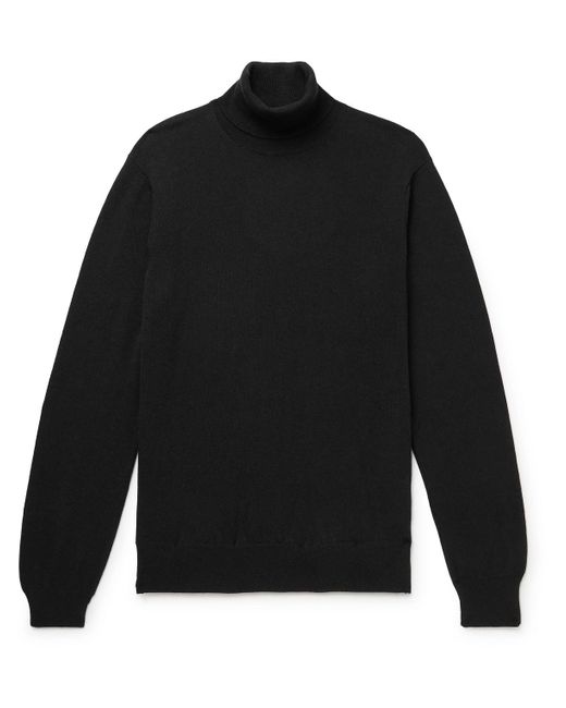 Piacenza Cashmere Slim-fit Cashmere Rollneck Sweater in Black for Men ...
