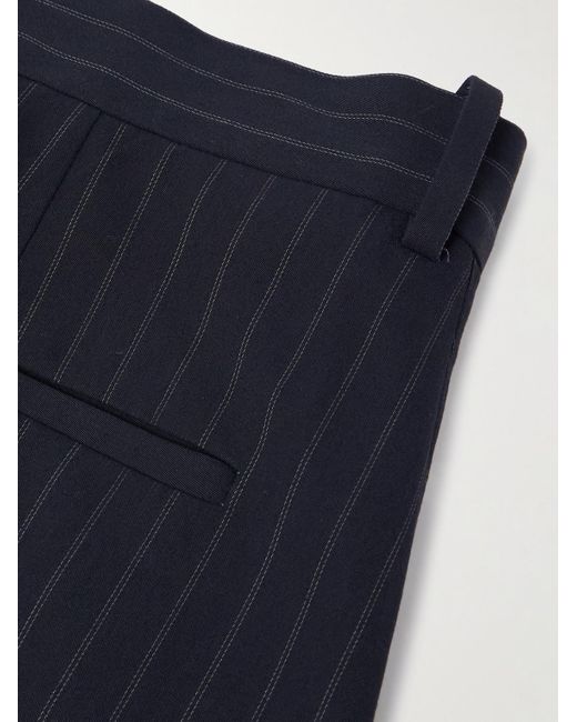 Acne Pasant weit geschnittene Anzughose aus Twill mit Nadelstreifen in Blue für Herren