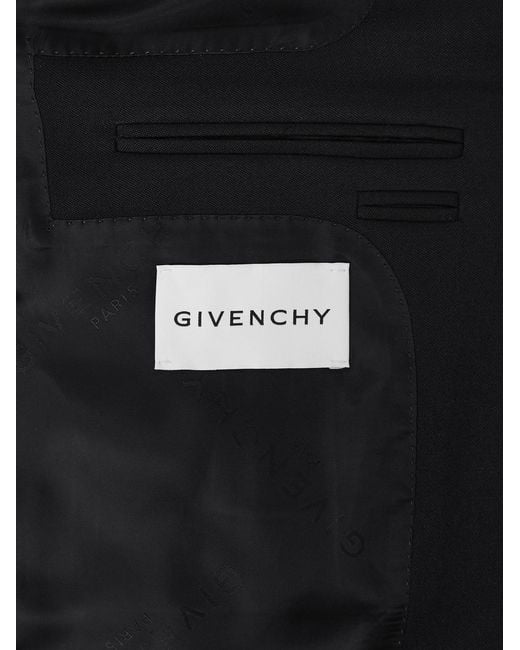 Givenchy Black Wool-Twill Blazer for men