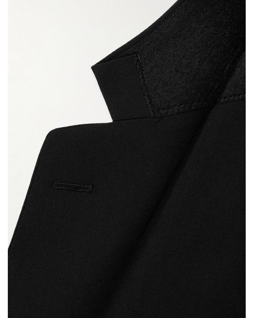 Giacca slim-fit in twill di lana di Mr P. in Black da Uomo