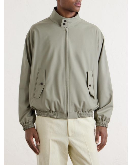 Auralee Green Wool Blouson for men