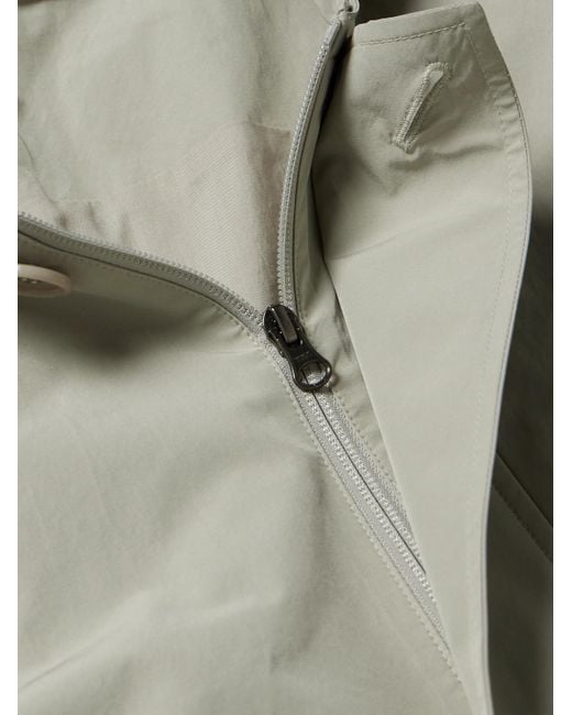 Amomento Gray Hooded Shell Jacket for men