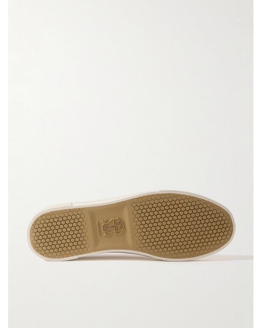 Brunello Cucinelli Natural Suede Sneakers for men