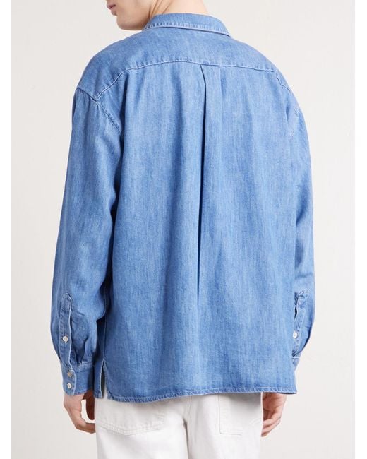 A Kind Of Guise Blue Gusto Cotton-Blend Denim Shirt for men