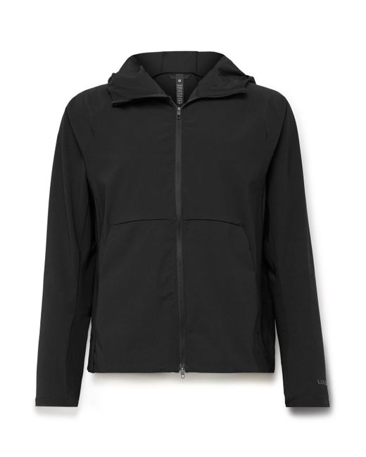 lululemon athletica Black Pace Breaker Recycled-nylon And Lycra®-blend Hooded Jacket for men