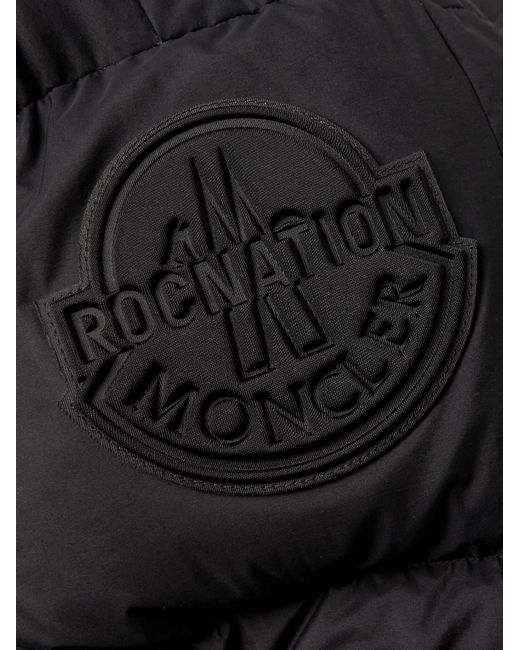 Moncler Genius Black Roc Nation By Jay-z Antila Logo-appliquéd Quilted Shell Hooded Down Jacket for men