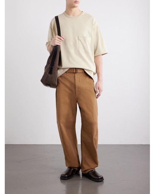 Lemaire Natural Cotton Jersey T-Shirt for men