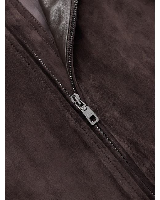 Dolce & Gabbana Brown Suede Jacket for men