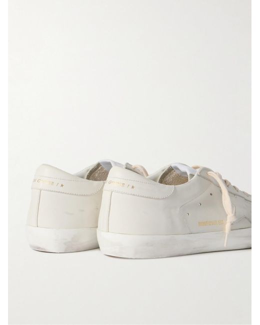 Golden Goose Deluxe Brand Super-Star Sneakers aus Leder in Distressed-Optik in Natural für Herren