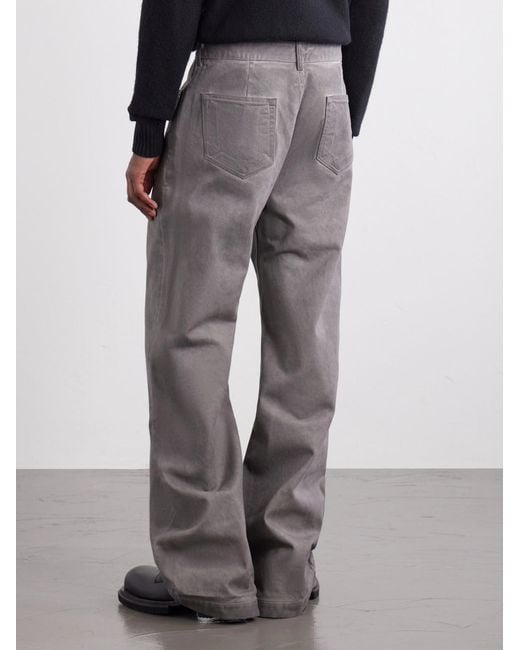 Rick Owens Gray Geth Wide-Leg Jeans for men