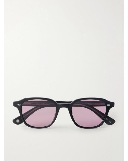 Garrett Leight Black Lachman Round-Frame Acetate Sunglasses for men