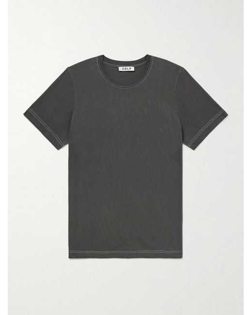 CDLP Black Lyocell And Pima Cotton-Blend Jersey T-Shirt for men