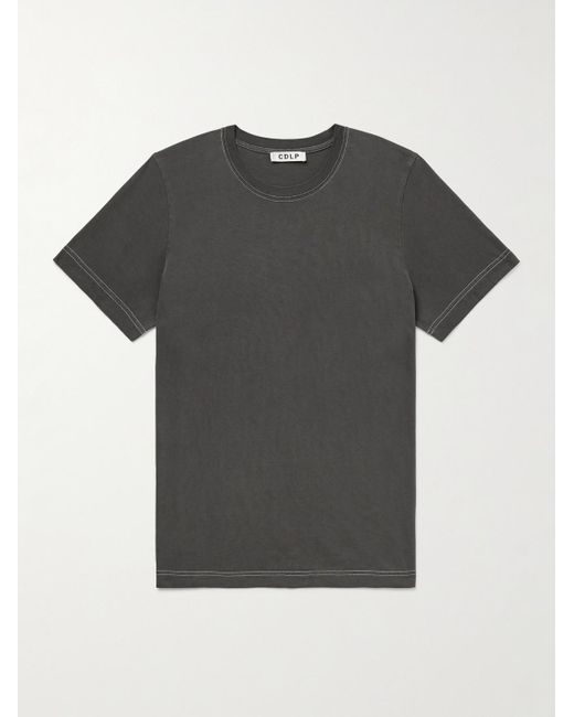 T-shirt in jersey di misto lyocell e cotone Pima di CDLP in Black da Uomo