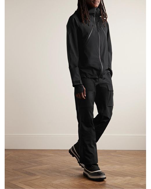 Aztech Mountain Black Hayden Hooded Ski Jacket for men