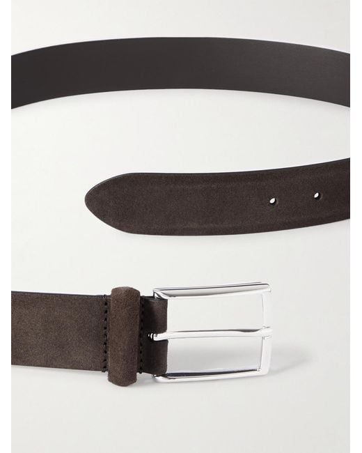 Andersons 3.5cm Suede Belt in Brown für Herren