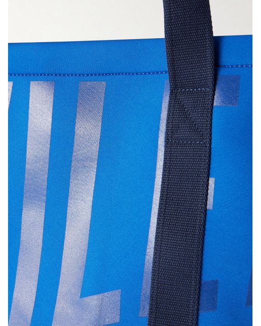 Vilebrequin Blue Logo-Print Webbing-Trimmed Scuba Tote Bag for men