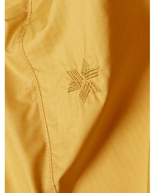 Goldwin Yellow Ripstop Hooded Jacket for men